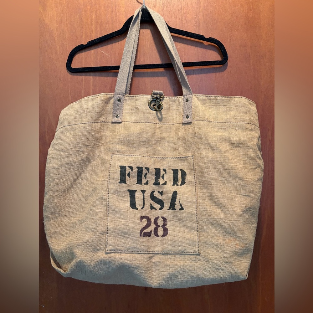 Target x FEED USA Burlap Tote